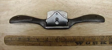 Vntg Stanley No. 51 Spoke Shave,9-7/8",VGC,No Japanning,Missing knob Screw,,GOOD