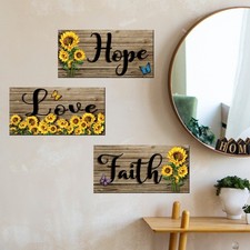 Adesivi Murali Girasole Autoapplicabili 3pz Set Adesivi PVC per Cucina e Soggior