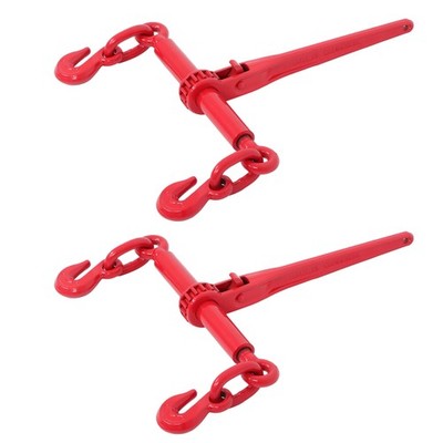 2 Pack Ratchet Binder 5/16'' - 3/8'' Tie Down Chain Load Binders for Securing
