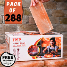 Himalayan Pink Salt Bricks 8x4x0.75, Pack of 288  Natural Salt Tiles Spa Wall