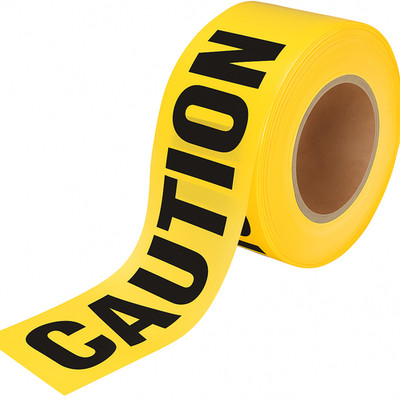 Singhal Caution Tape - 3'' x 1000 ft Yellow Barricade Tape | High Visibility