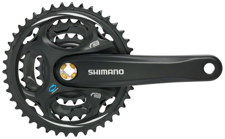 Shimano Altus FC-M311 Crankset 7 Speed 175mm Riveted No Chainring Black