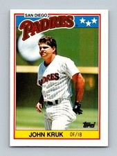 1988 Topps UK Mini John Kruk #41 Padres Outfield First Base Baseball Card NM