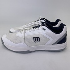 Wilson Courtglide Tennis Pickleball Shoes White Navy Blue Men s Size 12.5 READ