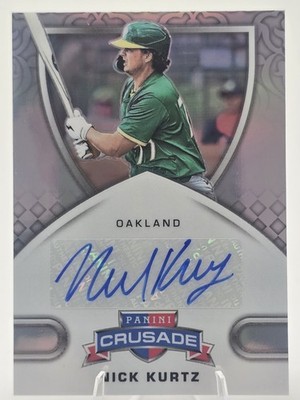 2025 PANINI CRUSADE Signatures #CS-NKZ NICK KURTZ /99  Very Clean