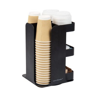Mind Reader Cup Condiment Carousel Countertop Organizer Coffee Bar Accesories