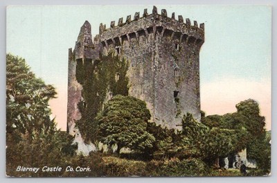 Blarney Castle Co. Cork Ireland Postcard 1912 Lawrence Dublin Historic Site