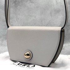 FURLA Sfera Shoulder Bag Leather Crossbody Ma...
