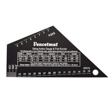 Guitar String Action Gauge, String Height Ruler, Guitar Fret Rocker, Fret Lev...