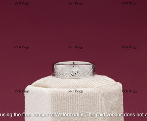 Authentic 2.10Ct Round Cut Created Mountain Diamond Wedding Band 14K White Gold Plated
