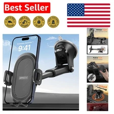 Secure Sticky Suction Phone Mount for Windshield - Compatible with All Phones
