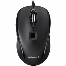 Adesso IMOUSEF1 Wired USB Mouse w/ Fingerprint Reader