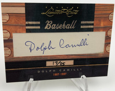 DOLPH CAMILLI AUTO 2011 Donruss LIMITED CUTS #88 RARE/25 Card BROOKLYN DODGERS