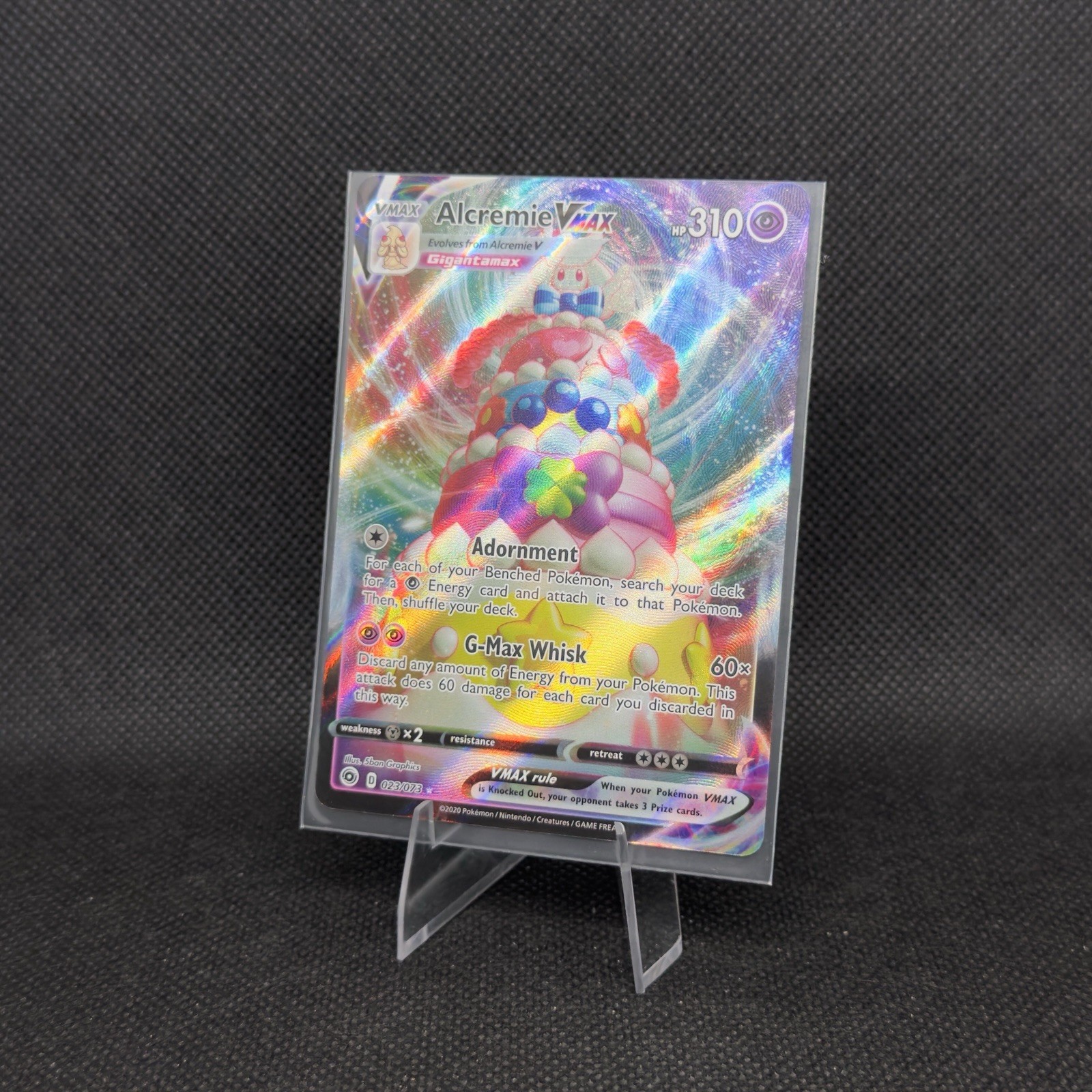 2020 Pokemon Champion's Path Alcremie VMAX 023/073 Ultra Rare NM Holo