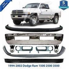 Front Bumper Chrome Fog Lights Kit Fits 1994-2002 Dodge Ram 1500 2500 3500