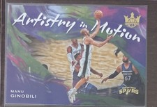 MANU GINOBILI 2021-22 Panini Court Kings Artistry In Motion #23 Spurs + FREE💥💥