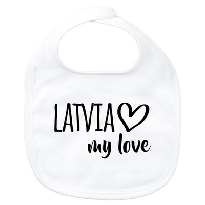 Baby Lätzchen Latvia my love Geschenkidee Latvia Geschenk Präsent Mitbringsel So