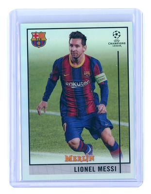 2020-2021 Topps Merlin UEFA Silver Refractor Lionel Messi #1 FC