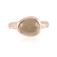 Cavill Rauchquarz Ring 2,7Ct RoséVergoldet 925 Silber Damen Oval- Echtschmuck