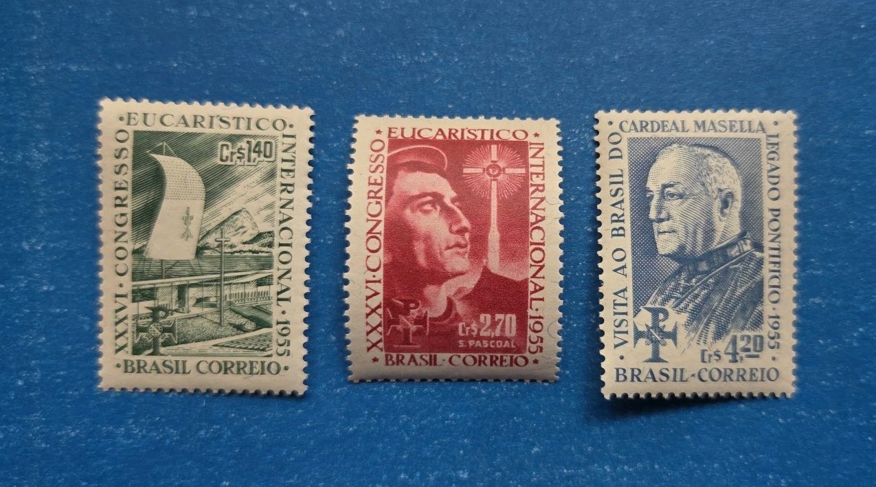Brazil Stamps, Scott 825-827 Complete Set MNH
