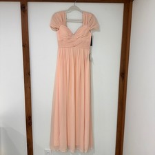 Lulus Make Me Move Blush Pink Women Size S Maxi Dress Wedding Guest Cottagecore