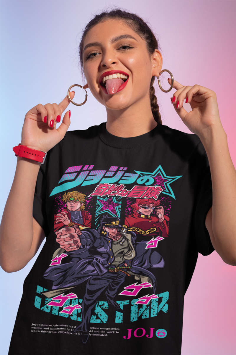 Jojo's Bizarre Adventure T-shirt Anime Manga Graphic Design Shirt