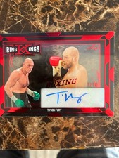 2026 Leaf Ring Kings Tyson Fury Shadow Box Autograph 7/10 Red