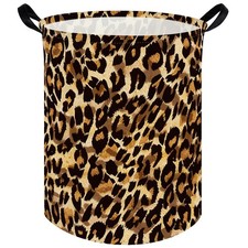 Kids Laundry Basket,Leopard pattern hamper,Nursery Hampers,Waterproof folding...