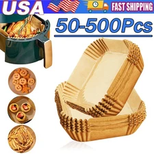 50 x Air Fryer Disposable Paper Tray Non-stick Parchment Oil-proof Liners 8" Lot