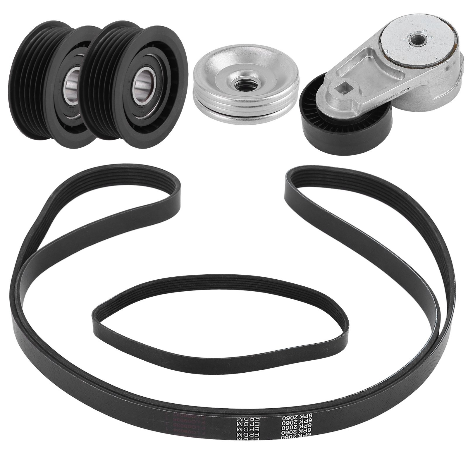 Belt Tensioner Idler Pulley Kit For Maserati Ghibli Levante Quattroporte 3.0 V6