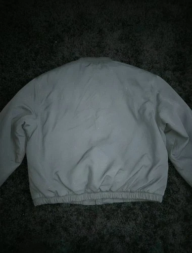 Big Bill Workwear Men's Gray Canvas Bomber Jacket Full Zip Size 42 Chest image 2