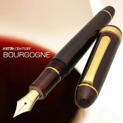 Platinum New #3776 CENTURY Fountain Pen Bourgogne  Soft Fine   Nib PNB-15000n
