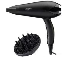 BaByliss Turbo Smooth 2200 Hair Dryer with Diffuser Ionic Frizz-Control - 5572U