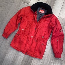 Marker Ski Jacket Womens 6 Red Snow Apres Coat Vtg Snowboard Insulated Parka