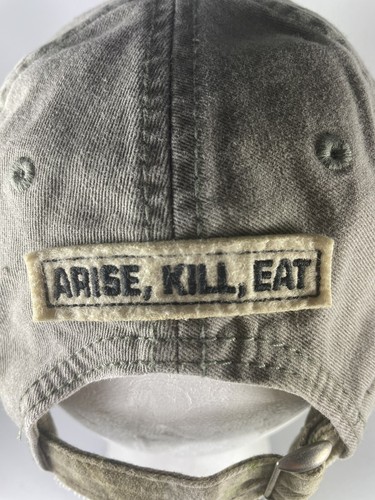 Duck Commander Duck Dynasty Distressed Olive Hat Cap Camo Arise Kill Eat Hunt - Picture 7 of 12