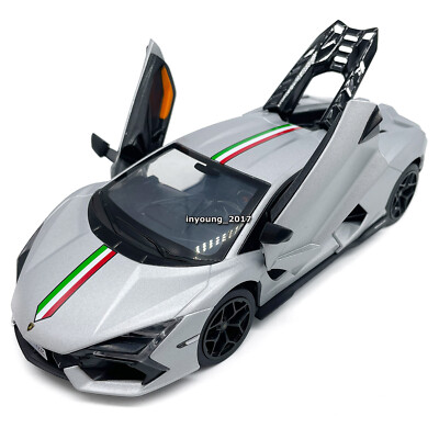 1/24 Lamborghini Revuelto Automodell Druckguss Spielzeug Model Sammlung Silber