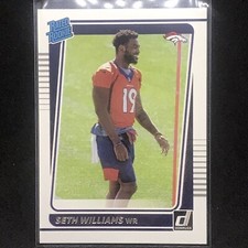 2021 Donruss Football Base Rated Rookies #299 Seth Williams - Denver Broncos RC