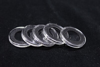 50 Airtite Capsule Holders & 32mm Black Rings 1oz Gold Eagles 1/2oz Silver Round