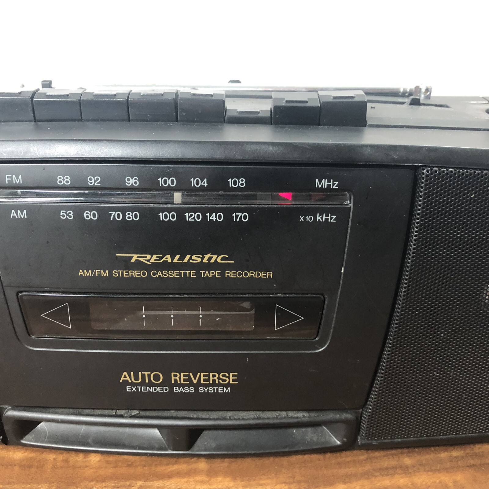 Realistic SCR-46 Portable AM/FM Auto Reverse Cassette Player/Recorder Boombox