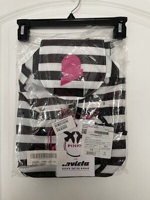 Pinko X Invicta Striped Mini Backpack pink black sparrow  display picture 3
