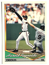 HAROLD REYNOLDS Baltimore Orioles, Mariners 1994 Topps Baseball Card #355