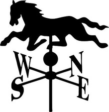 Weathervane Horse Farm Equestrian Car Truck Window Laptop Vinyl Decal Sticker