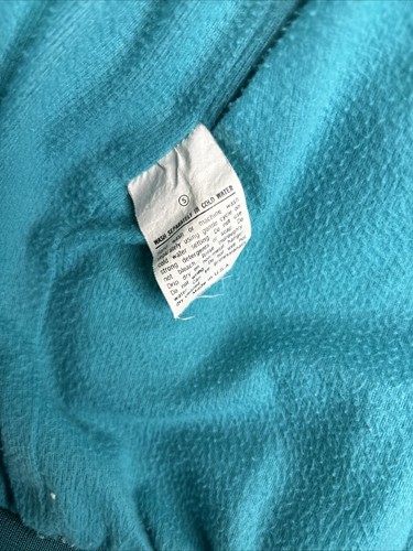 Chaqueta Forrada de Vellón con Cremallera Verde Azulado Imperial California Años 80 De Colección Talla XL Hecha en EE. UU. - Imagen 5 de 7