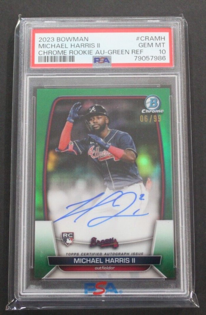 1st BOWMAN AUTO MICHAEL HARRIS Ⅱ PSA10 2023 Topps #226 Michael Harris II PSA 10 Rookie | eBay