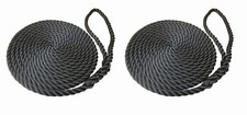 Black Mooring Ropes, Softline, Warps, Boat Lines, Yachts, Canal, Boats 12mm-16mm
