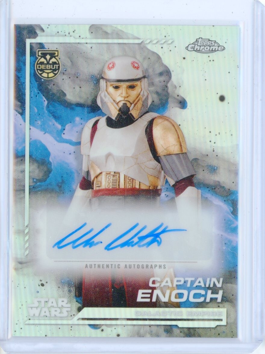 2024 Topps Star Wars Chrome WES CHATHAM as CAPTAIN ENOCH AUTO 