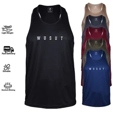 Men’s Stringer Tank Top – Sleeveless Gym Shirt Quick-Dry Muscle Workout Tee