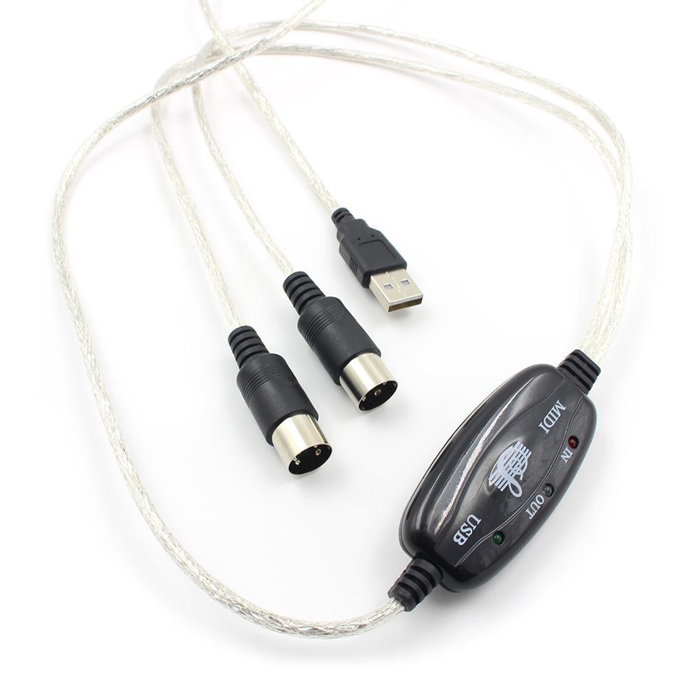 Professional USB MIDI Cable for PC to Electronic Keyboard Connectivity