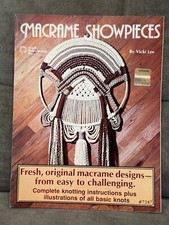 MACRAME SHOWPIECES Craft Book Fresh Original Designs 23 Page 1978 Vintage