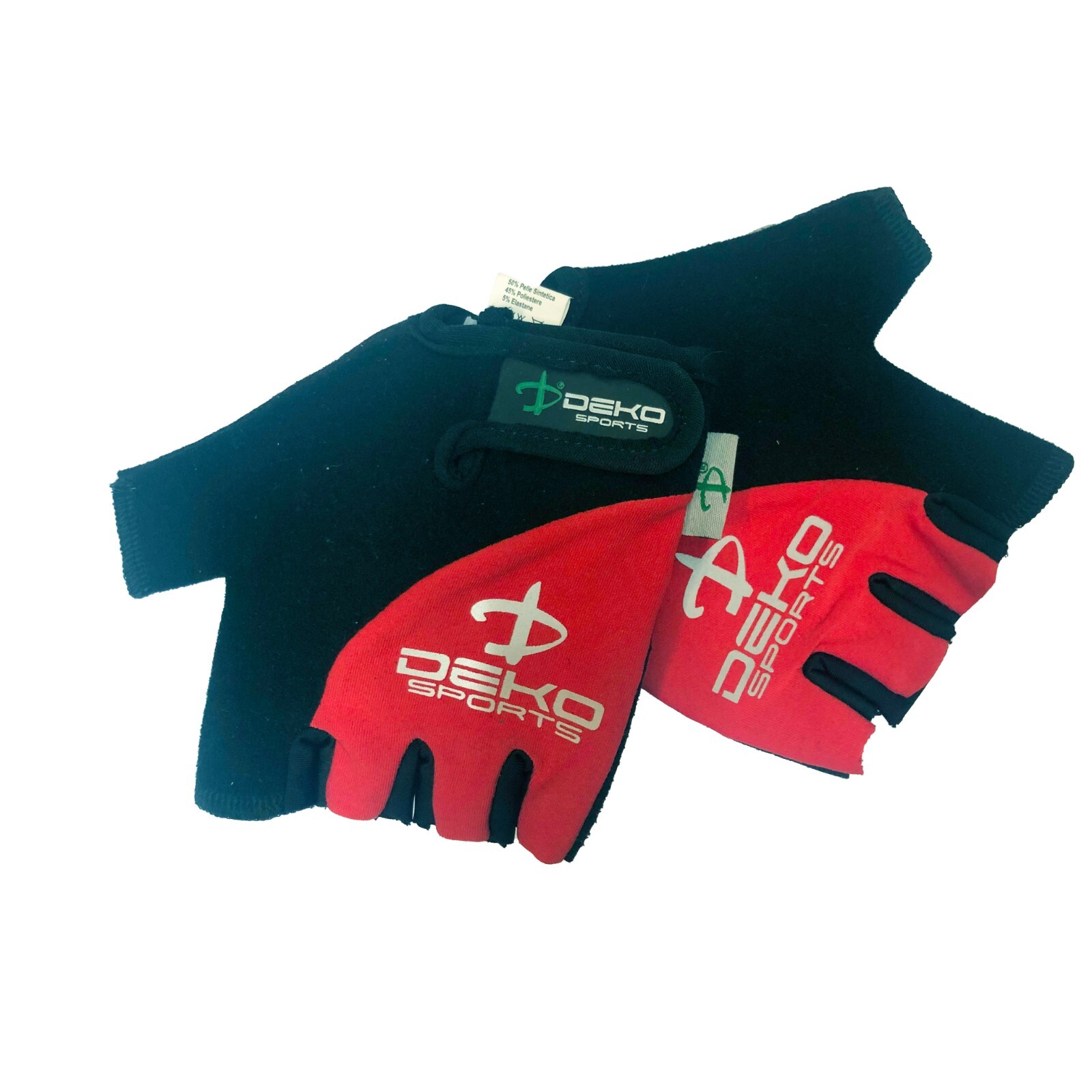 Guanti Ciclismo palestra deko sports Bici Da Corsa MTB Spinning Resistenti Rosso